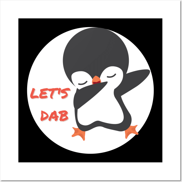 The Penguin Dab Wall Art by Sleepy Time Tales